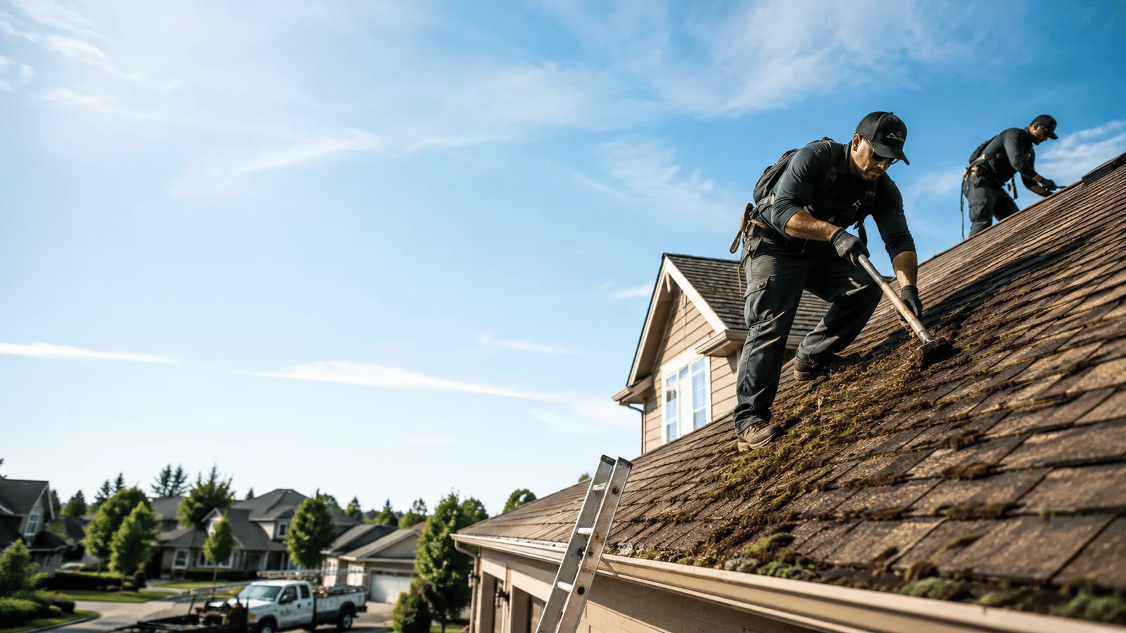 Roof Moss Removal in Bushnell, IL near me